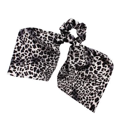 China Wholesale New Fashion Amazon Fashion Ol Fashion Leopard Hair Circle Ribbon Towel Elastic Band Headband Jewelry Square for sale