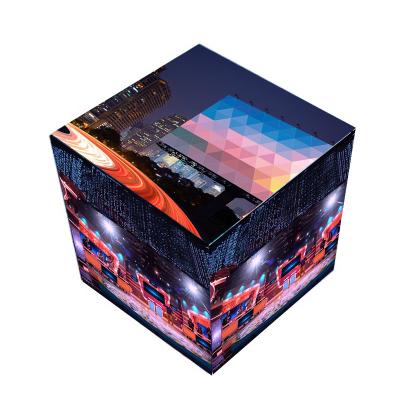 China Indoor Unique Design Full Color Programmable Magic Cube Hexahedron Poster Led Display Screen Indoor Rental Low Power Consumption for sale