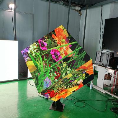 China Full Color Led Display High Definition In Cube Indoor Customizable Rental Magic Creative Advertising Design Easy To Install for sale