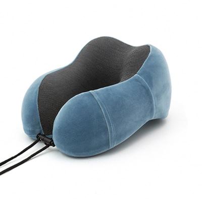 China Wholesale Anti-Static Twist Velvet Cover U Shape Memory Foam Travel Neck Pillow for sale