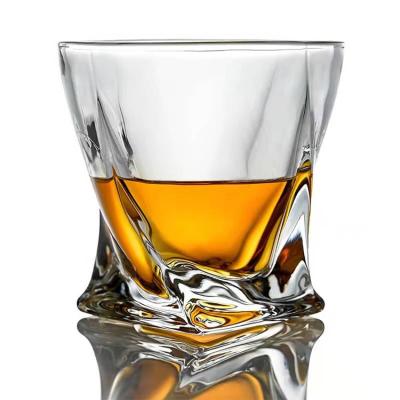 China Modern Single Wall Glass Whiskey Cup OEM Stemless Spirits Shot Cup Wholesale Modern Whiskey Glass Small for sale