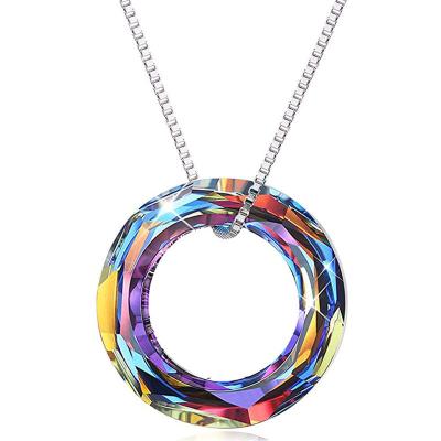 China Rhinestone Woman Crystal Pendants Casual / Sporty Colorful Necklaces Jewelry For Necklaces Set for sale