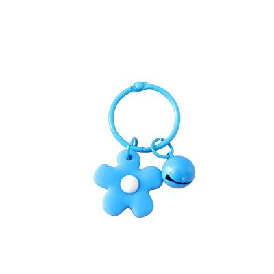 China 2507 nice Korean version of the main small fresh flower bells color candy color small bells key chain pendant female key chain pendant ornaments for sale