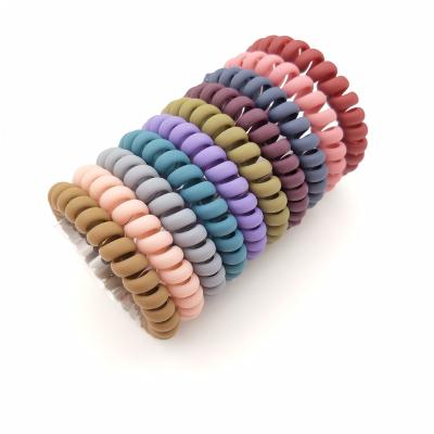 China New Hot Selling Charm Phone Line Durable Plastic Hair Accessories Ring Ornament Hair Ties for sale