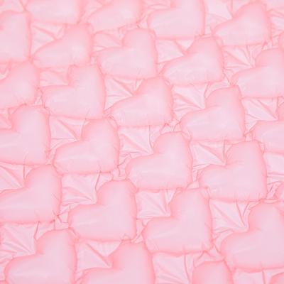 China Eco-Friendly PE+PA Air Bubble Cushion Wrap Pink Heart Shaped Roll For Candle Flowers Jewelry Cosmetics Packaging for sale