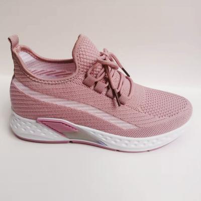 China Lightweight Lace Up Classic Sneakers Online Selling Spring Summer Breathable Sport Shoes Custom Flight Knit Fitness Walking Shoes For Women for sale