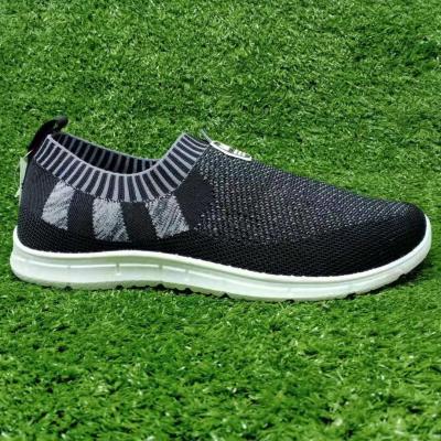 China Lightweight Flight Knit Slip On 2023 New Shoes Casual Shoes Breathable Injection Low Price Fashionable Sneakers For Men for sale