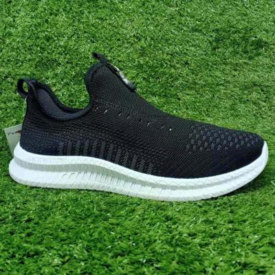 China Hot Sale Lightweight Flight Knit Upper Lace Up Styles Summer Spring PVC Casual Shoes Men Breathable Lightweight Sneakers for sale