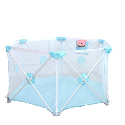 China Large Baby Safety Yard Game Cloth Mesh Cloth Portable Baby Playpen Baby Fence for sale