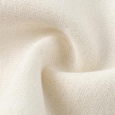 China KH019-hemp sustainable organic cotton brushed fleece fabric 340gsm for sweatshirt hoodie for sale