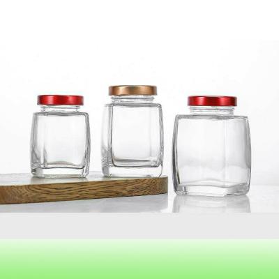 China S Nest Wear-resistant Birds Nest Glass Empty Bottle Advanced Square S Nest Quality Guarantee Glass Bottle For Honey Bird' for sale