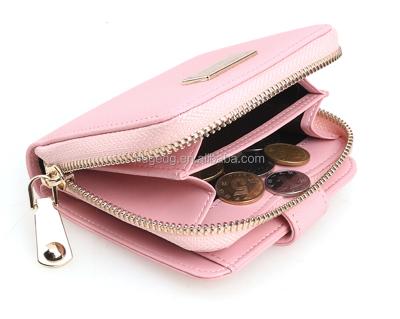 China 2-Fold Fashion Customized Women PU Purse / Wallet for sale