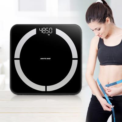 China 2021 Wireless Bathroom Scales Body Fat Scale Smart BMI Scale Digital Bathroom Weight Scale for sale