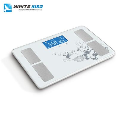 China High Quality White Bird Body Fat BMI Body Fat Analyzer Automatic Measurements Body Fat Scale With Full Display for sale