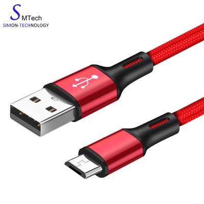 China High Speed ​​Data Charging Android Micro USB Charger Tie Down Cell Phone Nylon USB Charger Mobile Data Cable for sale