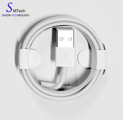 China Mobile Phone China Wholesale 1M White USB to Lightning USB Data Cable for iPhone 12 Charger for iPhone 6/7 for sale