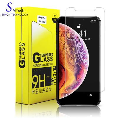 China Anti-broken for iphone 11 9H 2.5D tempered glass screen protector wholesale for iphone 11pro max screen protector new for sale