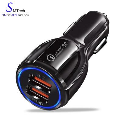 China Is for Carry Dual USB Car Charger 3.1A for Iphone Samsung Charger Adapter for sale