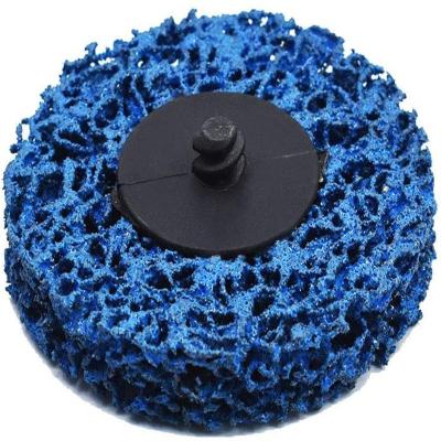 China Blue clean&strip polishing disc with button-type quick change disc for sale