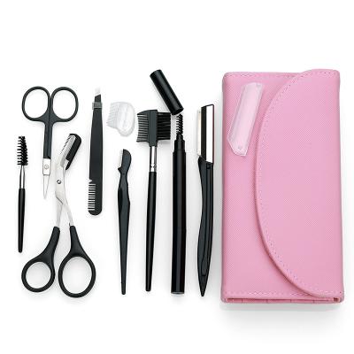 China Stainless Steel Eyebrow Shaping Kit For Women Face Shavers For Women Eyebrow Grooming Set for sale