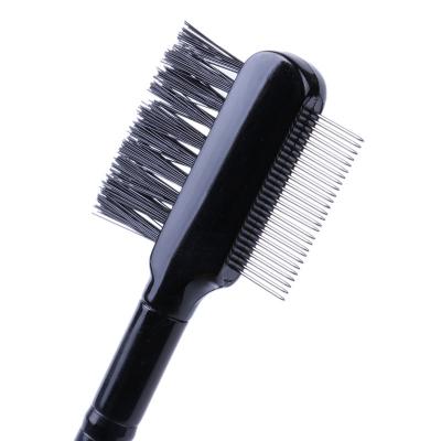 China Eyelash Eyebrow / Eyebrow Double-Comb Extension Brush Metal Comb Cosmetic Makeup Tool for sale