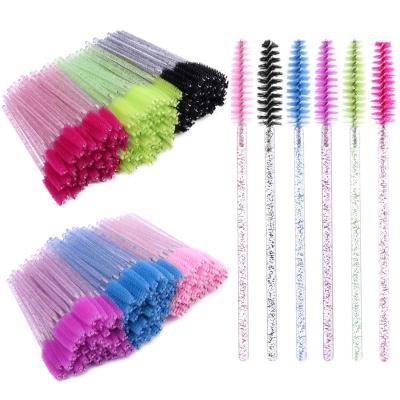 China Plastic Disposable Eyelash Brush Spoolies Magic Wands Crystal Mascara Tool for Eye Lash Extension, Eyebrow and Makeup Brush for sale