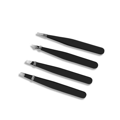 China Eyebrow Tweezers Set Professional Stainless Steel Eyebrow Tweezers Large For Facial Hair Remover for sale