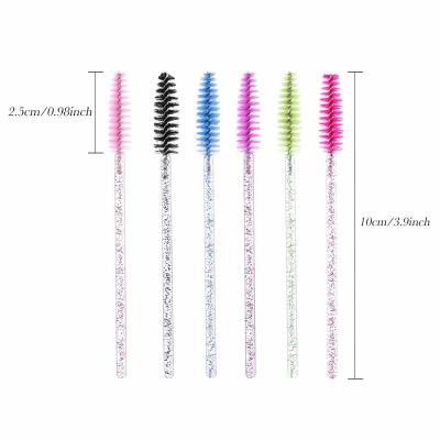 China Wholesale plastic most popular import eyelash brush eyelash brush mascara magic wand, syuh colorful eyelash cleaning brush for sale