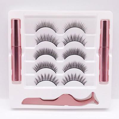 China 2020 newest full magnetic false eyelashes extension styles pestanas magneticas, sypt magnetic eyelashes 5 magnets for sale