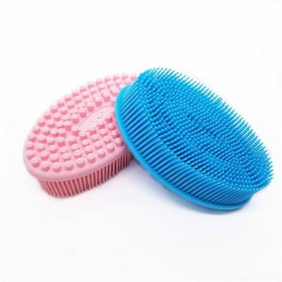 China All natural double sided silicone body bath brush, shower body brush sye7 for sale