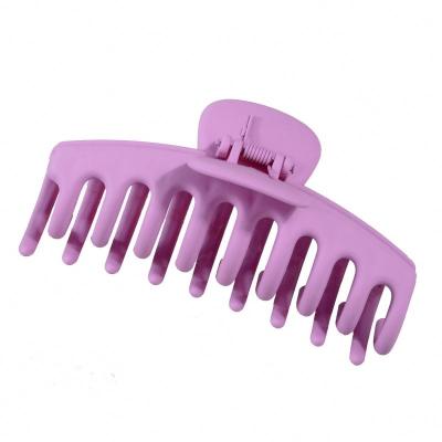 China Large fashion claw clip, durable plastic symn jaw clip with candy color for sale