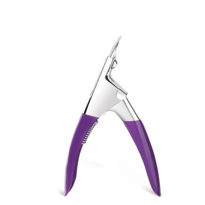 China Artificial Acrylic Fake Nail Tip Cutters Nail Art Tools Professional Nail Art Tools Styling Nail Extension Professional French U Shaped Trimmer Edge Cutters for sale