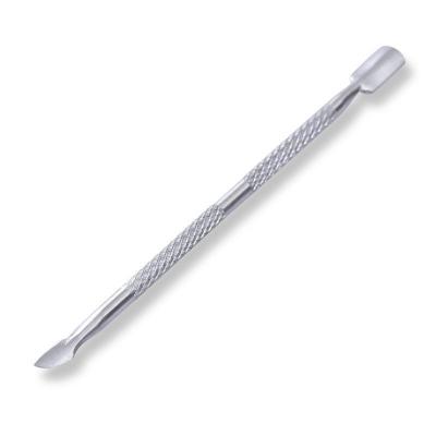 China Remove Dead Peel Hot Sale Horny Double Sided Wholesale Gel Polish Remover Manicure Nail Pusher Factory Price Stainless Steel Metal Nail Cuticle Pusher for sale