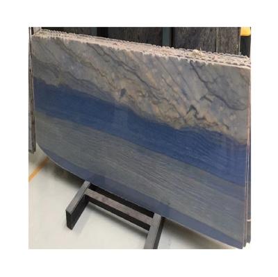 China Contemporary Azul Macaubas Blue Marble Prices Large Polished Slabs for sale