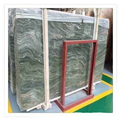 China High Grade Stone Materials Modern Dragon Jade Green Marble Slabs Cut For Bar for sale