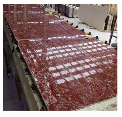 China Modern Rosa Floor Red Marble Floor Walling Stone Slab 2cm 3cm Thick for sale