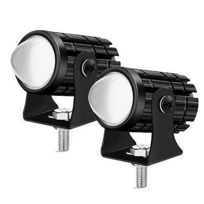 China Space Mini Bicolor Spotlight Lighting System Super Intelligent External Aluminum Led Motorcycle Headlights for sale