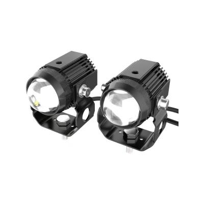 China Space Motorcycle 30W Headlights Lamp 3000K Spotlight Accessories LED Headlight Motor Aluminum Spot Lights DRL 2200lm 6000K for sale