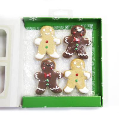 China Sustainable Pet Food Nutrition Gingerbread Boy High Shaped Natural Cookies Dog Snacks Handmade Treats for sale