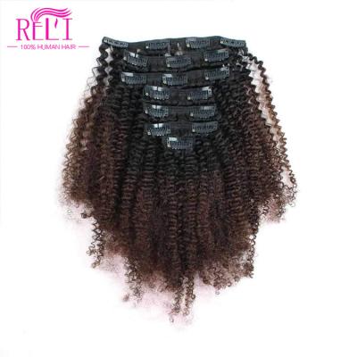 China One Dispenser Cuticle Aligned Hair Clip In Hair Extensions For Black Women Wholesale Curly Curly Clip In Hair Extensions for sale