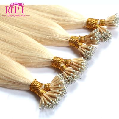 China ALL Store Wholesale Ombre Platinum Blonde Highlights Long Beautiful Girl Light Brown Ring Hair Nano Method for sale