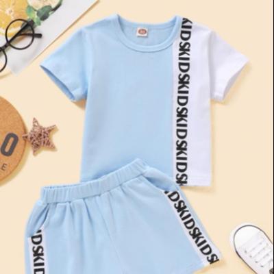 China Short Sleeve Apparel Fashion Brand Summer Dress And Kids Running Suits for sale