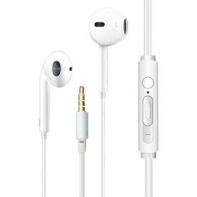 China Factory In-Ear Basic In-Ear Headphone Earbuds Stereo Handsfree 3.5mm Wired Earphone With Microphone For Mobile Earphone for sale