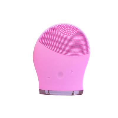 China Travel Deep Cleansing Mini Silicone Sonic, Vibrating Facial Cleansing Brush Silicone Facial Cleansing Brush for sale