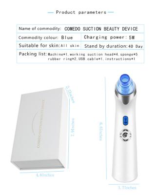 China Newest 2021 Black Head USB Rechargeable Vacuum Blackhead Remover Facial Blackhead Remover Beauty for sale