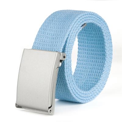 China Fashional OEM Supplier Custom Design Fashion Fabric Elastic Braided Waist Men's Canvas Belt for sale