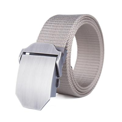 China Custom Woven Canvas Fashional Canvas Metal Buckle Cotton Military Tactical Rise Belt for sale