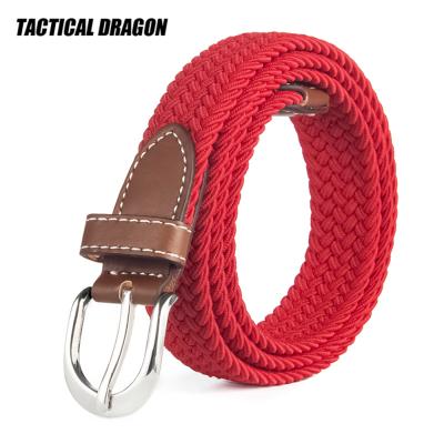 China Fashionabe canvas men's belt military training men's jeans belt new trend belt elastic woven young student for sale