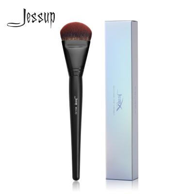 China Jessup 1pc Black Smoothie Angled Foundation Brush MUL02 for sale