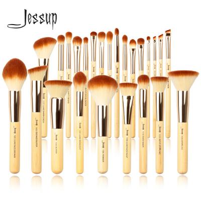 중국 Mature Peeled Bamboo Makeup Brushes Set 25pcs Full Makeup Brush Kit 판매용